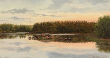 Vissen bij zonsopgang, 1893, Hilda Eloise Granstedt