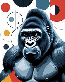 Gorilla: abstract and geometric by Liona Toussaint