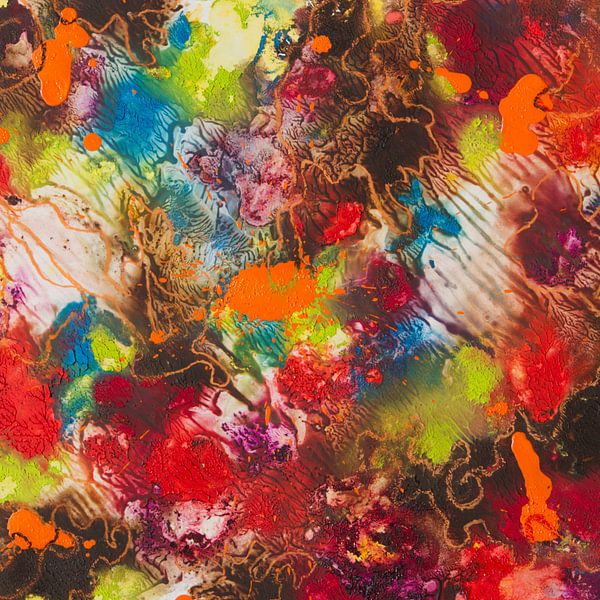 'Avec une touche d'orange' - format paysage par Annemarie Gorter