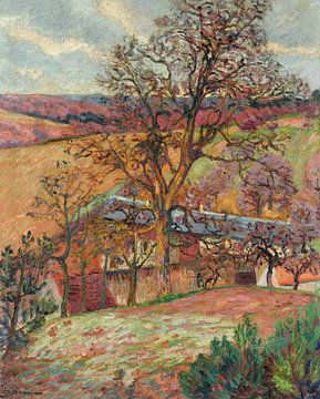 Armand Guillaumin,Boerderij en bomen in Saint-Cheron