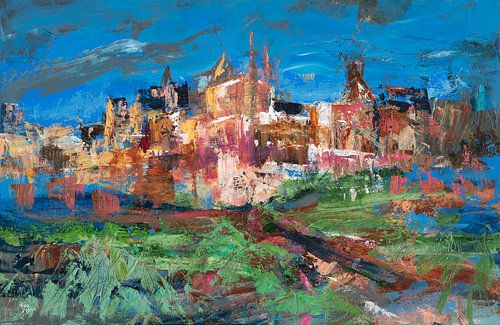 Vieux village sur ART Eva Maria