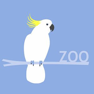 Kakadu-Zooschild von Studio Mattie