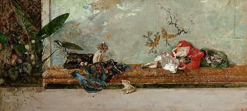Les enfants du peintre dans la chambre japonaise, Mariano Fortuny par Des maîtres magistraux