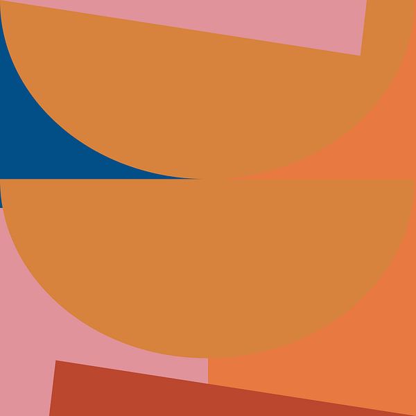 Colorful geometric balance with circles and lines by Dina Dankers