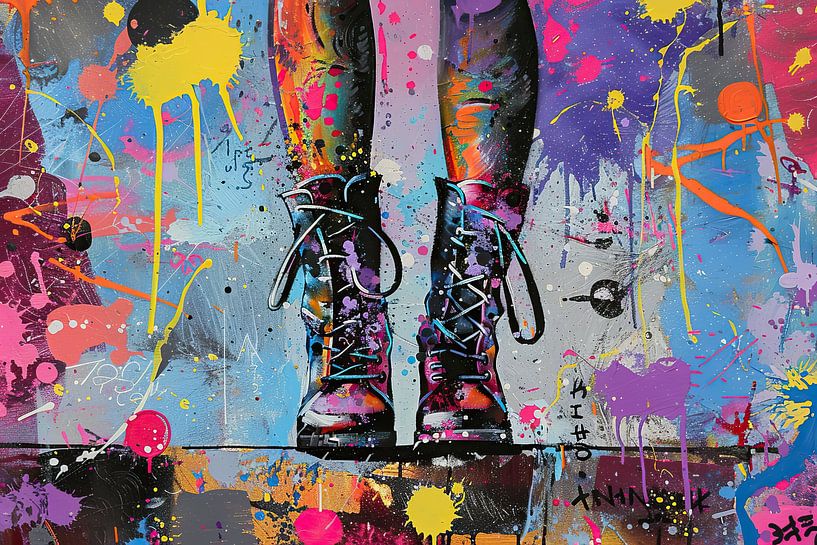 Modern Abstract | Legs and Feet by Eye catching paintings