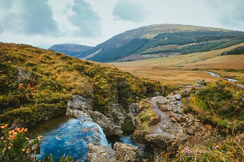 De prachtige Fairy Pools in de Coire Valley op het Schotse eiland Skye.