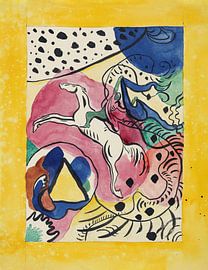 Design for the cover of the almanac ‘The Blue Rider’, Wassily Kandinsky