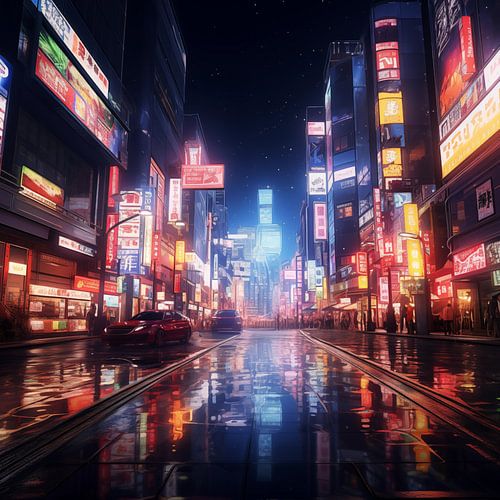 Tokyo in de nacht