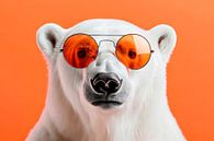Polar bear with sunglasses - Colourful and cool by Poster Art Shop thumbnail