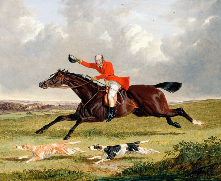 Foxhunting: Encouraging Hounds,  John Frederick Herring by Masterful Masters