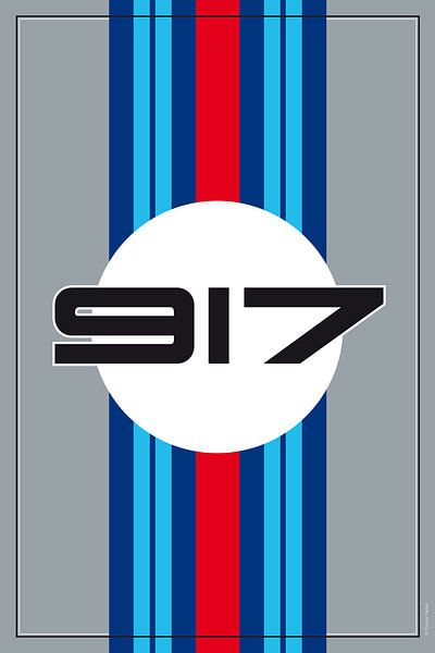 Porsche 917 Martini , racewagenontwerp van Theodor Decker