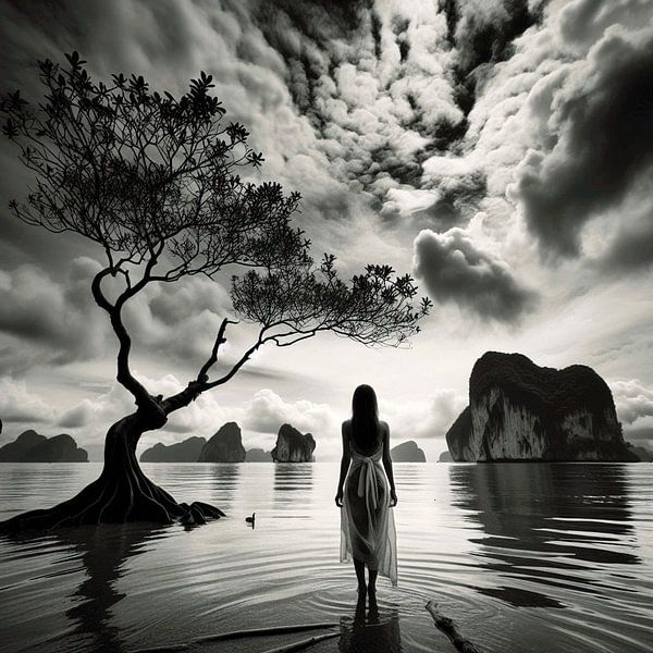 Woman alone .( 2 ) by Ineke de Rijk