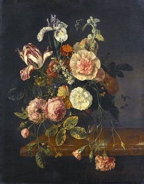 Stilleven met bloemen, Jacob van Walscapelle