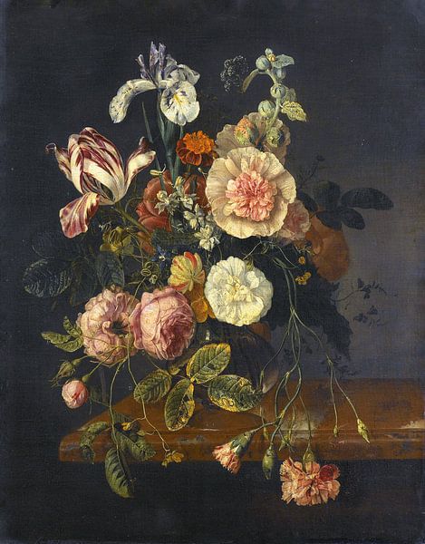 Stillleben mit Blumen, Jacob van Walscapelle von Meesterlijcke Meesters