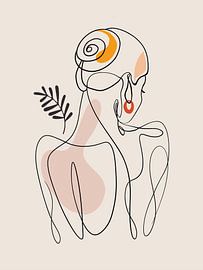 Line Art Pose von Emel Tunaboylu by The Artcircle