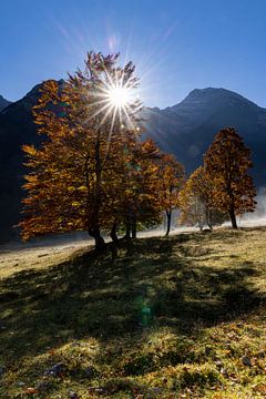 Lever de soleil sur le "Grosser Ahornboden"