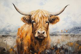 Rustikales Charisma | Schottischer Highlander von Wunderbare Kunst