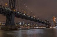 Manhattan Bridge van Rene Ladenius Digital Art thumbnail