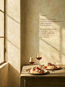 Cucinare – Italiaanse keuken kunst met pasta, wijn en gedicht