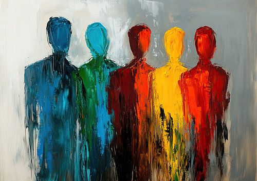 Silhouettes humaines abstraites