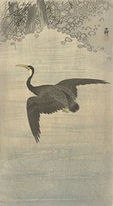 Kormoran auf der Flucht vor Ohara Koson