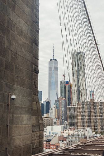 One World Trade Center and a security camera