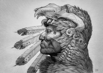 Medicine man of the Bear People by Waterside Studio