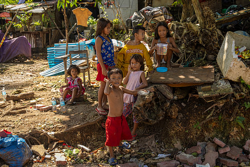 Kinderen @ Boracay eiland, Filipijnen