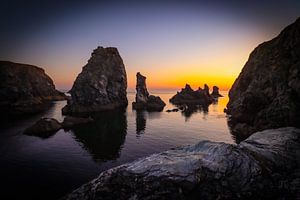Port Coton at Belle-Ile-en-Mer during sunset by Arthur Puls Photography
