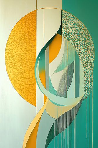 Modern abstract turquoise