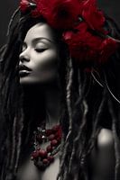 Hippie mit Dreadlocks