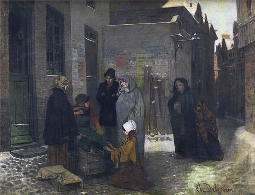 De koffietrommel, Charles De Groux, 1857