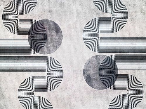 Modern Scandinavië Abstractie Organisch