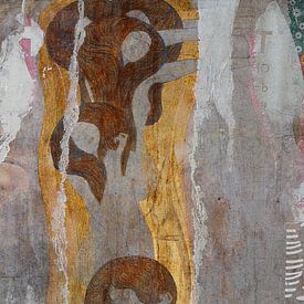 Vrouwen vol van verlangen in de Beethovenfrieze, naar het werk van Gustav Klimt van MadameRuiz