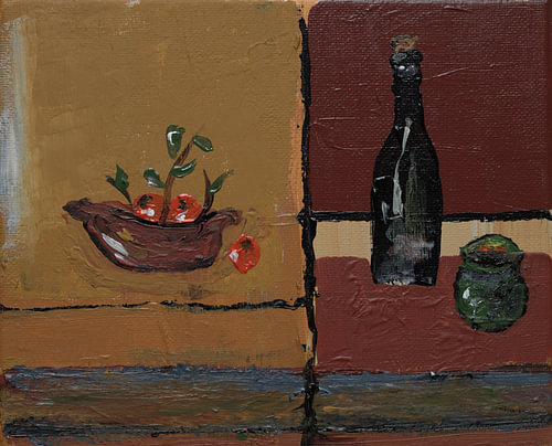 Wine and fruit