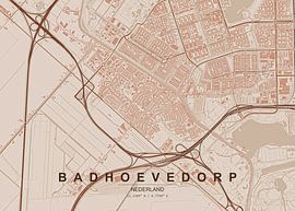 Map of Badhoevedorp by Stef van Campen