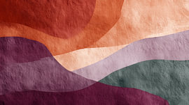 Wellen in Terrakotta und Mauve