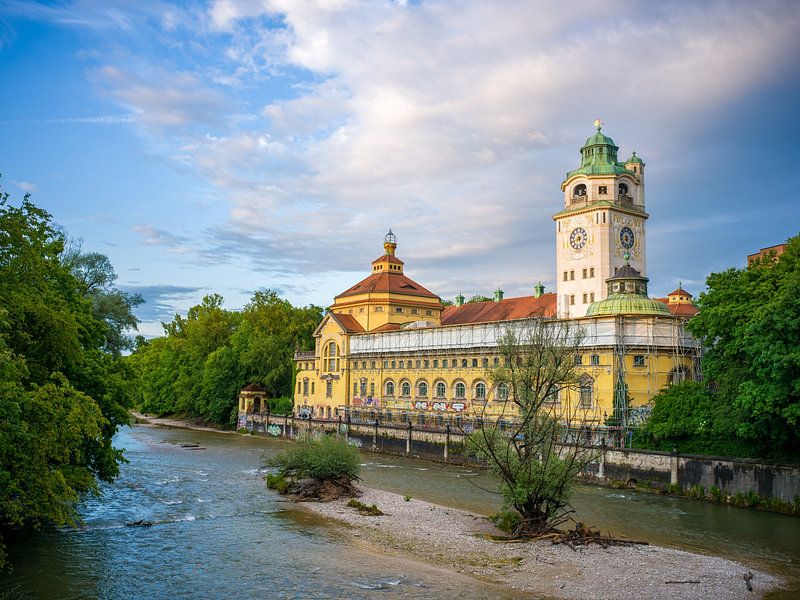 Munich - Müllersches Volksbad sur l'Isar par t.ART