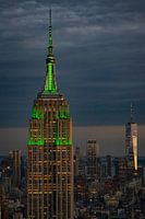 Empire State Building tijdens blue hour