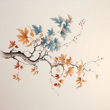 Branche décorative japonaise sur Lauri Creates