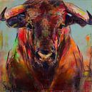 Schilderij stier van Liesbeth Serlie thumbnail