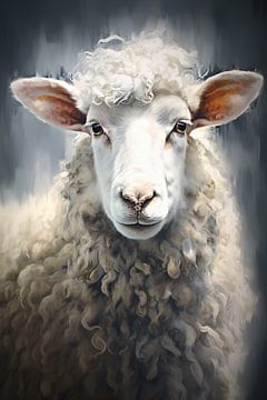 Mouton | Crème Blanc sur Tableaux ARTEO