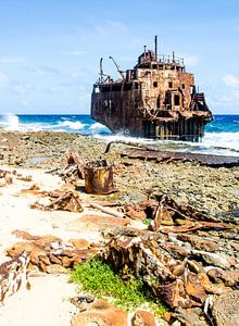 Scheepswrak bij Klein Curacao