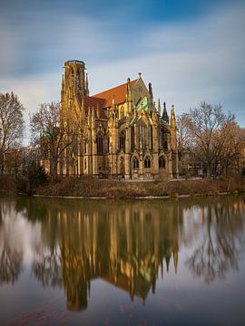 Johanneskirche aan de Feuersee van Keith Wilson Photography