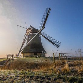 Molen in Marrum - Friesland (Fryslan) van Tieme Snijders