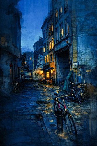 Evening in the Marolles by Geert Van Baelen