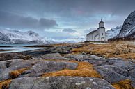 Gimsoy church - Winter Lofoten by Rolf Schnepp thumbnail