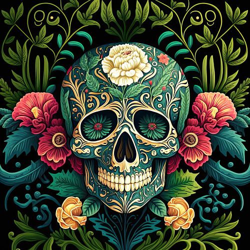 Dag van de doden doodshoofd