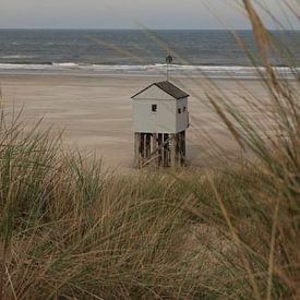 Drowning cottage Terschelling by Rinke Velds