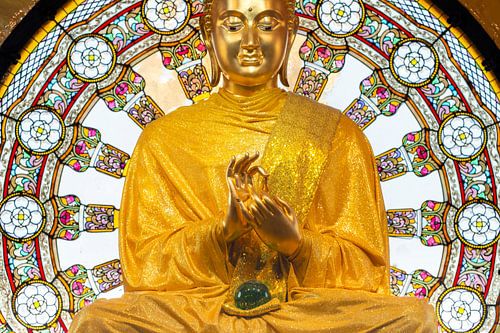 Buddha im Kreis des leuchtenden Lichts von Walter G. Allgöwer